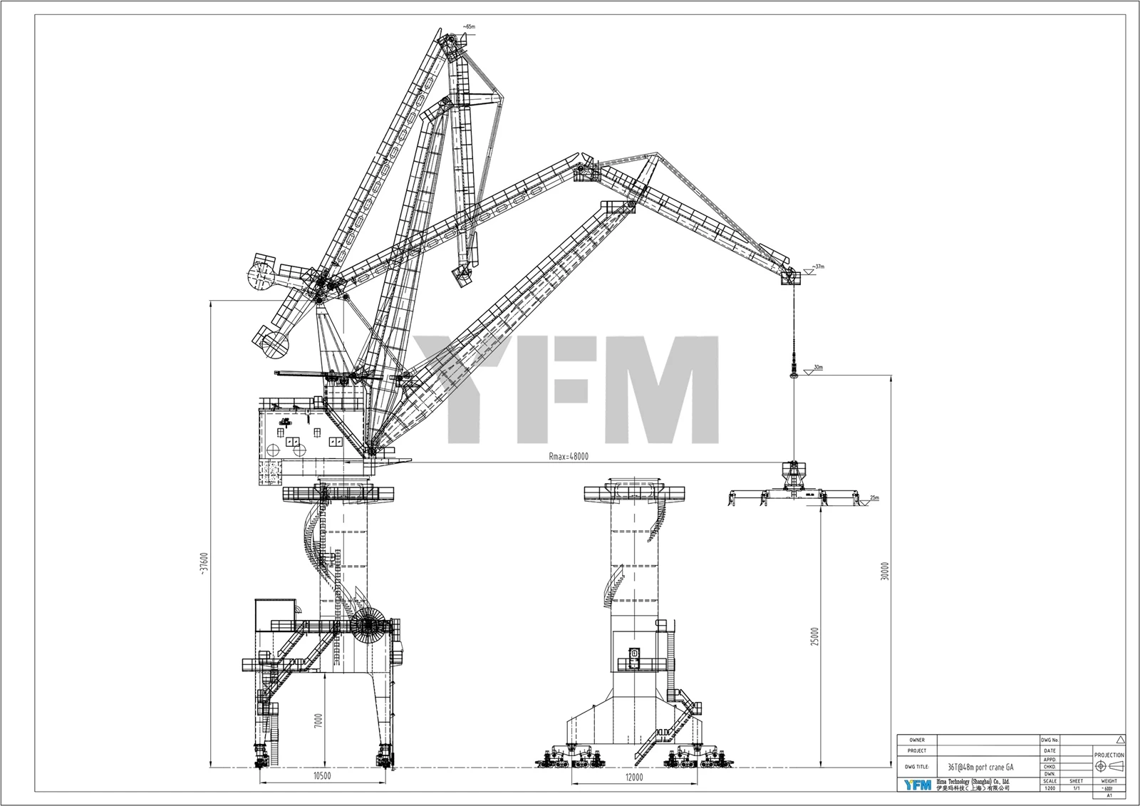 YFM 36t48m Portal Gantry Crane YFM 36t48m Portal Gantry Crane